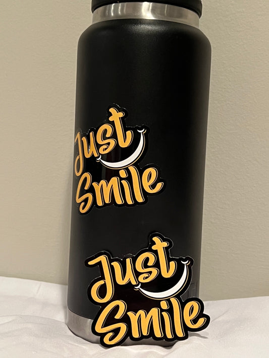 Just smile sticker